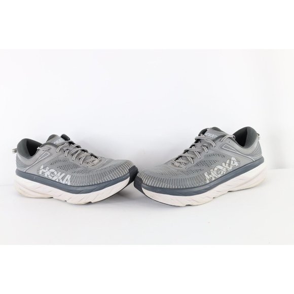 Hoka One One Mens Size 13 Cushioned Bondi 7 Gym Jogging Running Shoes Gray main image 13